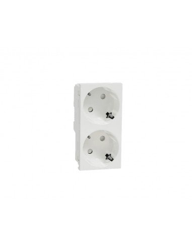 Module Schneider double schuko pour station de travail Schneider : Rouge - Inhogar