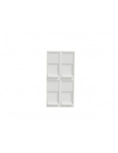 Schneider NU946218 blanc quadruple RJ45 keystone cover...