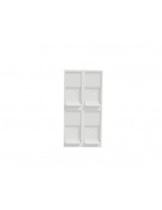 Schneider NU946218 blanc quadruple RJ45 keystone cover NU946218 - Inhogar