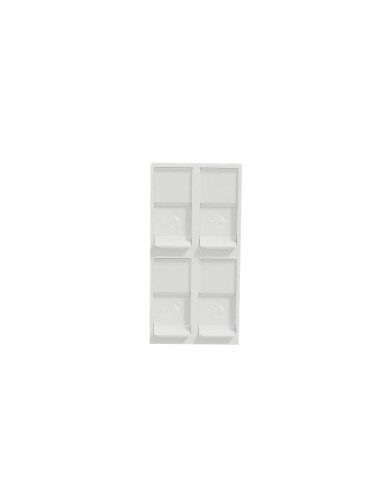 Schneider NU946218 blanc quadruple RJ45 keystone cover NU946218