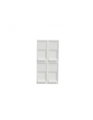 Schneider NU946218 blanc quadruple RJ45 keystone cover NU946218 - Inhogar