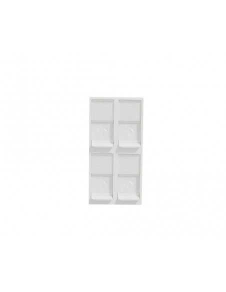 Schneider NU946218 blanc quadruple RJ45 keystone cover NU946218 - Inhogar