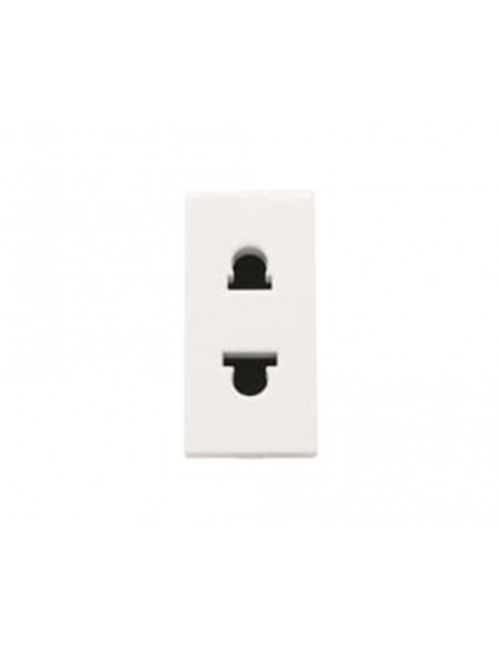 Base enchufe estrecha mixta Blanca Serie Zenit N2135 BL de Niessen