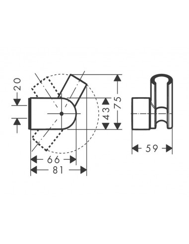 Soporte de ducha Porter Vario 28328000 de Hansgrohe