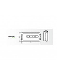 Luz de emergencia permanente/no permanente URA21Led PLUS de Legrand 2