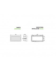 Marco para empotrar emergencias URA21Led PLUS 661720PL de Legrand 2