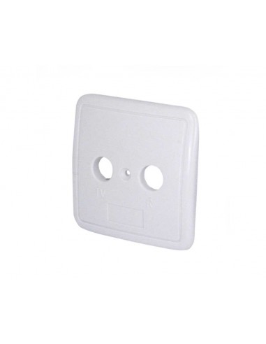 Ekselans Couvercle de prise TV/R-SAT Blanc MTB