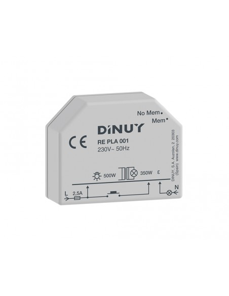 Regulador para bombillas incandescentes y halógenas RE.PLA.001 de Dinuy Regulador para bombillas incandescentes y halógenas RE.PLA.001 de Dinuy