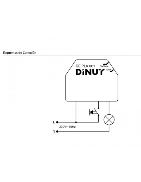 Regulador para bombillas incandescentes y halógenas RE.PLA.001 de Dinuy Regulador para bombillas incandescentes y halógenas RE.PLA.001 de Dinuy