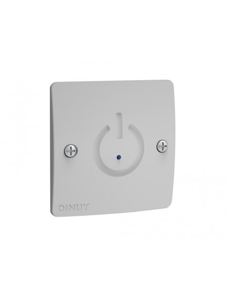 Pulsador táctil temporizado 2 hilos blanco PT.EMP.004 de Dinuy Pulsador táctil temporizado 2 hilos blanco PT.EMP.004 de Dinuy