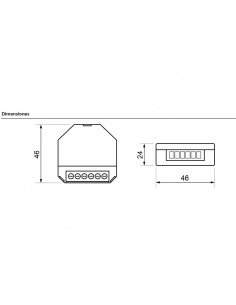 Regulador para tiras Led monocolor RE PLA LE2 de Dinuy 2