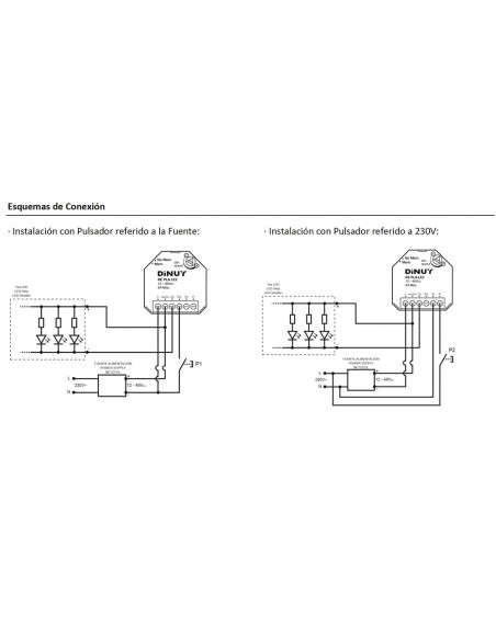 Regulador para tiras Led monocolor RE PLA LE2 de Dinuy Regulador para tiras Led monocolor RE PLA LE2 de Dinuy