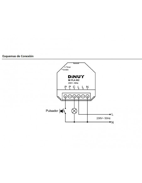 Minutero para caja de registro a 3 hilos MI PLA 002  de Dinuy Minutero para caja de registro a 3 hilos MI PLA 002  de Dinuy