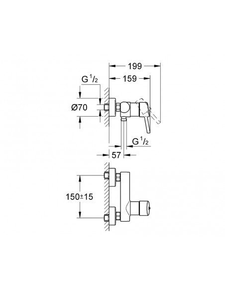Grifo de ducha Concetto 32210001  de Grohe Grifo de ducha Concetto 32210001  de Grohe
