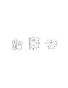 Base fija de empotrar a 10° HP IP66/IP67 de Gewiss 2