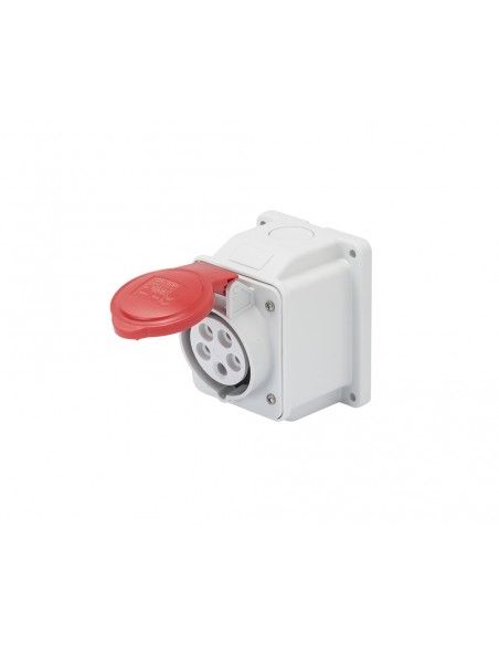Base fija de pared a 10° HP IP44 16A 3P+N+T GW62409 de Gewiss Base fija de pared a 10° HP IP44 16A 3P+N+T GW62409 de Gewiss