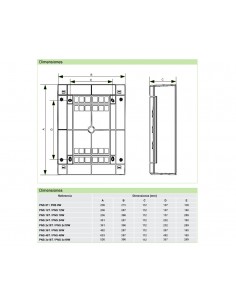 Armario de superficie con puerta ciega PNS de Chint Electrics 2