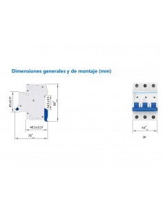 Interruptor automático 3P 6kA NB1-3 de Chint Electric 2