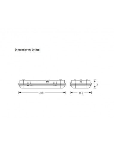 Caja estanca para luces de emergencia de la serie Dunna D-MS de Normalux