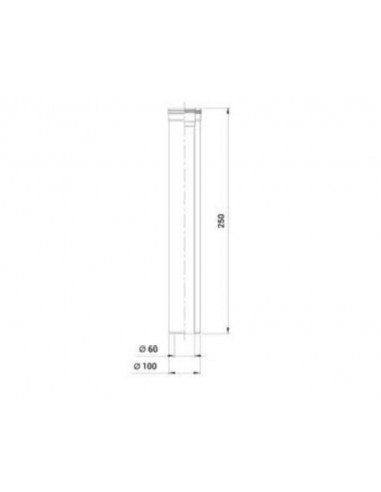 Tubo coaxial MH de Cabel para calderas de condensación