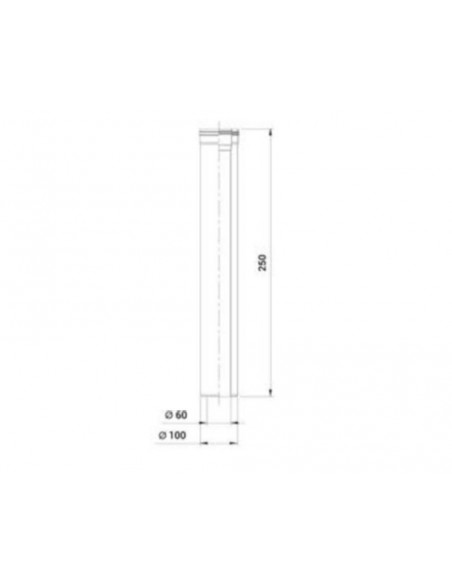 Tubo coaxial MH de Cabel para calderas de condensación