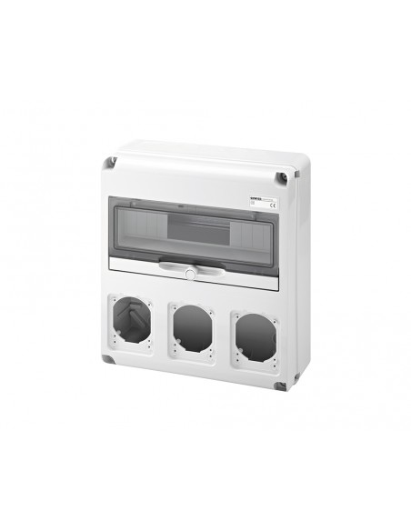 Armario de distribución Q-DIN 14 módulos + 3 frontales base 16/32A GW68005N de Gewiss Armario de distribución Q-DIN 14 módulos + 3 frontales base 16/32A GW68005N de Gewiss