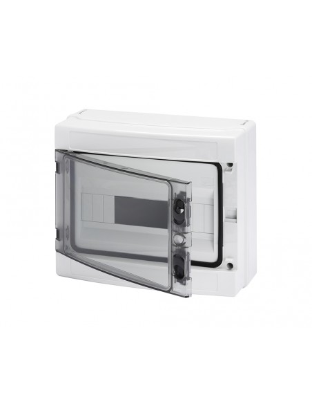 Centralita estanca para 12 módulos con puerta transparente libre de halógenos GW40103 de Gewiss Centralita estanca para 12 módulos con puerta transparente libre de halógenos GW40103 de Gewiss