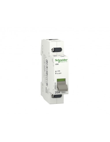 Interruptor en carga Acti9 iSW 1P 20A 250V A9S60120 de Schneider