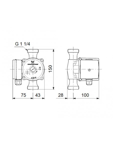 Bomba circuladora para ACS UP  N de Grundfos Bomba circuladora para ACS UP  N de Grundfos