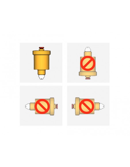 Purgador automático de columna rosca macho 1/2" R99Y003 de Giacomi