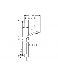 Set de ducha Crometta 100 26652400 de Hansgrohe 2