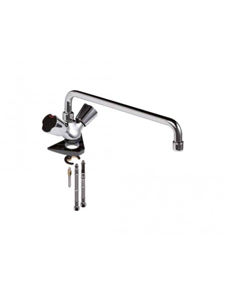 Grifo de fregadero monoblock caño bajo de 350mm 6205 de Duchaflex Grifo de fregadero monoblock caño bajo de 350mm 6205 de Duchaflex