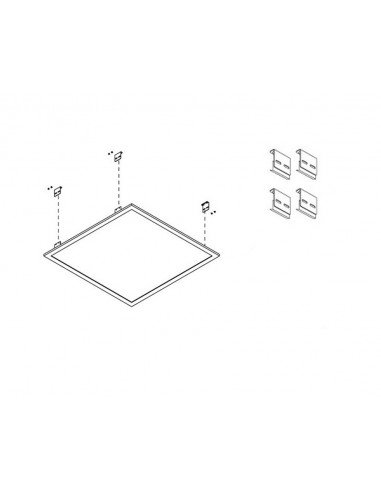 Kit de montaje en techo para panel Led INC1285