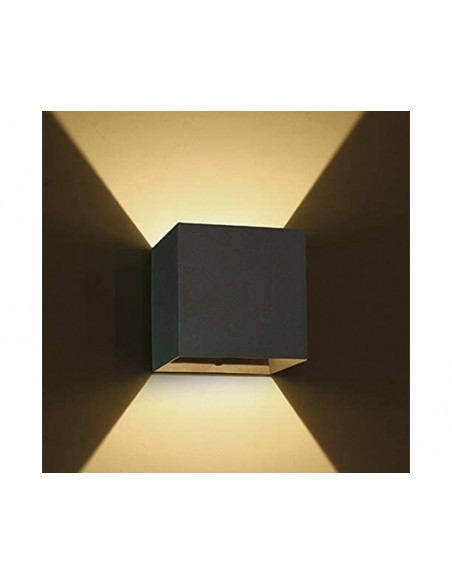 Aplique LED pared antracita 2x3w 3000K IP54 67398C/AN/W de One Light