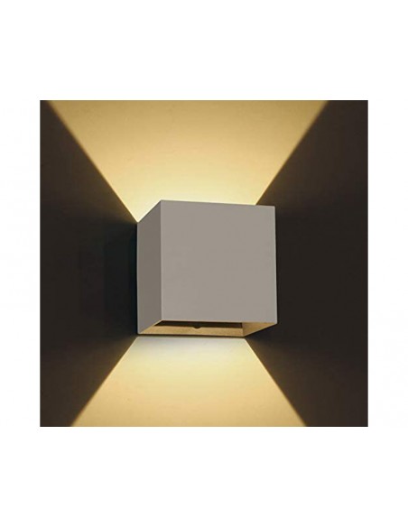 Aplique LED pared blanco 2x3w 3000K IP54 67398C/W/W de One Light
