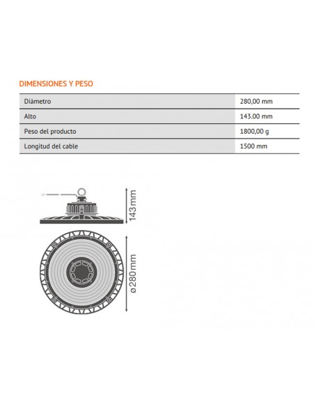 Campana Led HIGH BAY GEN3 4000K 110DEG de Ledvance Campana Led HIGH BAY GEN3 4000K 110DEG de Ledvance