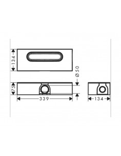 Set básico para desagüe ducha empotrada 01001180 de Hansgrohe 2