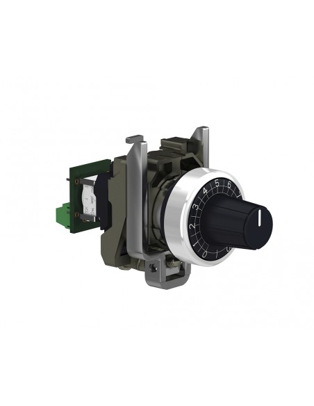 Potenciómetro completo metálico 4.7k XB4BD912R4K7 de Schneider Potenciómetro completo metálico 4.7k XB4BD912R4K7 de Schneider