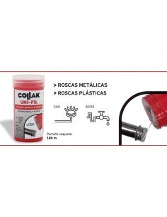 Collak UNI-FIL Boîte de 160 ml de produit d'étanchéité pour filets - Inhogar 2