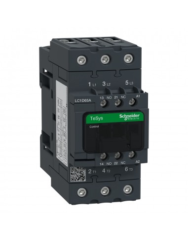 Contactor de potencia TeSys D 3P AC-3 bobina 110VCA de Schneider