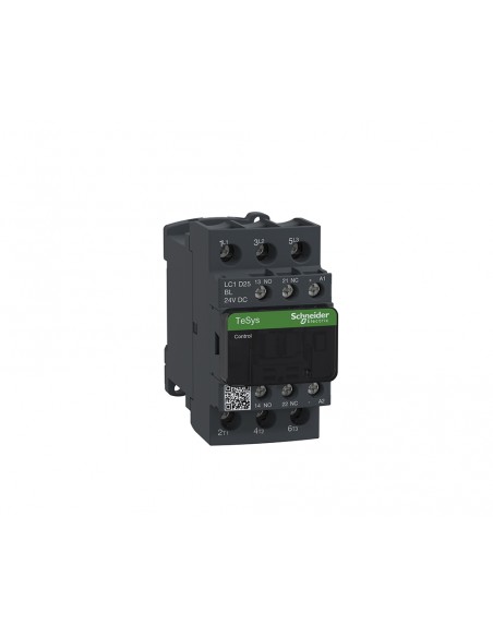 Contactor de potencia TeSys D 3P AC-3 bobina 24VCC de Schneider Contactor de potencia TeSys D 3P AC-3 bobina 24VCC de Schneider