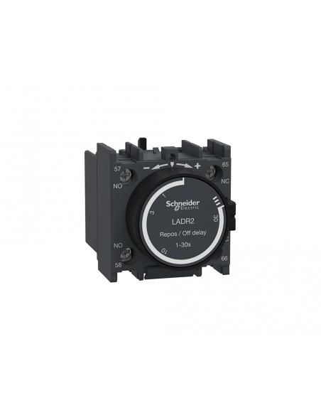 Bloque de contactos temporizados 1NA+1NC 1-30 seg. LADR2 de Schneider Bloque de contactos temporizados 1NA+1NC 1-30 seg. LADR2 de Schneider