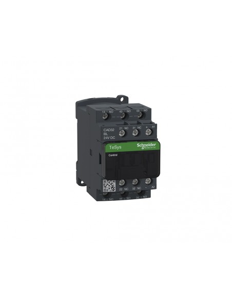 Contactor de potencia TeSys CAD-32 3NA+2NC 10A bobina 24VCC CAD32BL de Schneider Contactor de potencia TeSys CAD-32 3NA+2NC 10A bobina 24VCC CAD32BL de Schneider