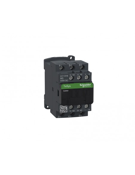 Contactor de potencia TeSys D 3P(3NA) bobina 220VCC-AR-ANTIP de Schneider Contactor de potencia TeSys D 3P(3NA) bobina 220VCC-AR-ANTIP de Schneider