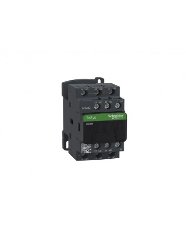 Contactor de potencia TeSys CAD-32 3NA+2NC 10A bobina 24VCA CAD32B7 de Schneider