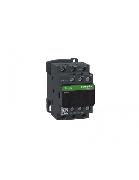 Contactor de potencia TeSys CAD-32 3NA+2NC 10A bobina 24VCA CAD32B7 de Schneider Contactor de potencia TeSys CAD-32 3NA+2NC 10A bobina 24VCA CAD32B7 de Schneider
