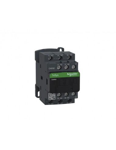 Contactor de potencia TeSys CAD32 3NA+2NF 10A bobina 110VCA CAD32F7 de Schneider