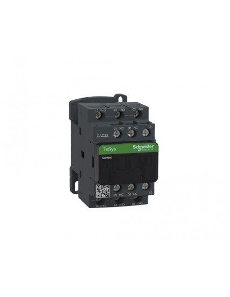 Contactor de potencia TeSys CAD32 3NA+2NF 10A bobina 110VCA CAD32F7 de Schneider Contactor de potencia TeSys CAD32 3NA+2NF 10A bobina 110VCA CAD32F7 de Schneider