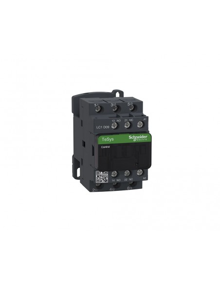 Contactor de potencia TeSys D3P AC-3 9A bobina 110VCA LC1D09AF7 de Schneider Contactor de potencia TeSys D3P AC-3 9A bobina 110VCA LC1D09AF7 de Schneider