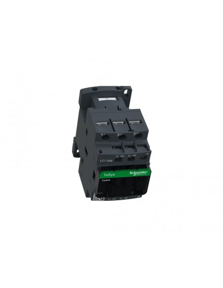 Contactor de potencia TeSys D3P AC-3 9A bobina 110VCA LC1D09AF7 de Schneider Contactor de potencia TeSys D3P AC-3 9A bobina 110VCA LC1D09AF7 de Schneider